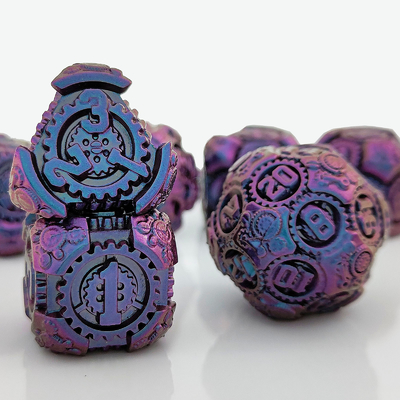 Metal Gear Dice Set DND Dungeons and Dragons TRPG Cuadro de dados poliédricos D6