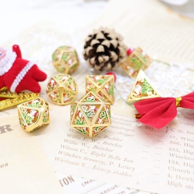 Navidad Hollow Multi Noodle Metales Dado Digital DND Dragón y mazmorra TRPG Multifasetado