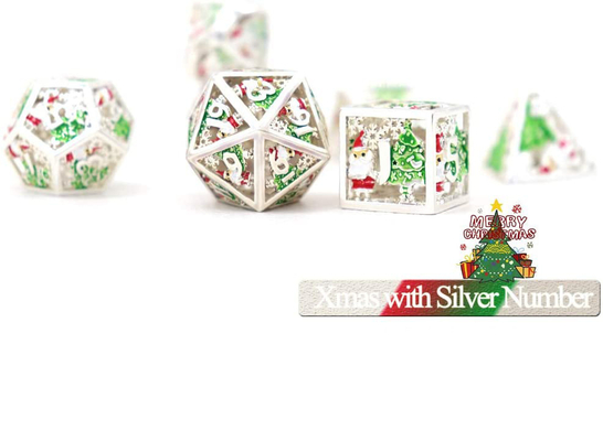Navidad Hollow Multi Noodle Metales Dado Digital DND Dragón y mazmorra TRPG Multifasetado