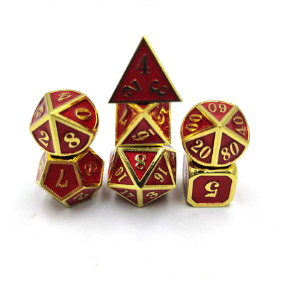 DND RPG Mini Metal Dice Juego de grupo para juegos de mesa Multi -Face