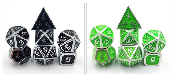 DND RPG Mini Metal Dice Juego de grupo para juegos de mesa Multi -Face