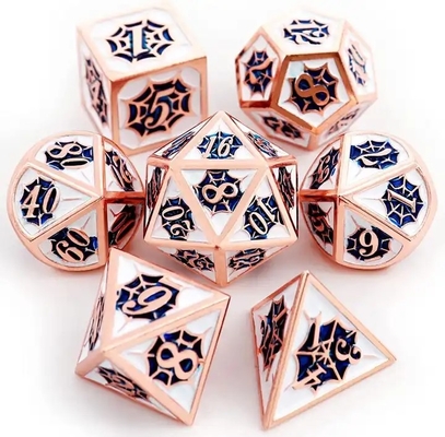 Spider-Man Conjunto de dados poliédricos de metal sólido estilo de RPG de lujo