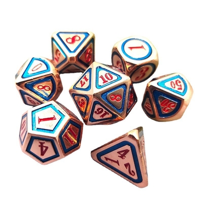DND RPG Trajes de dados de metal sólido Tecnología de natación eléctrica Tierra errante