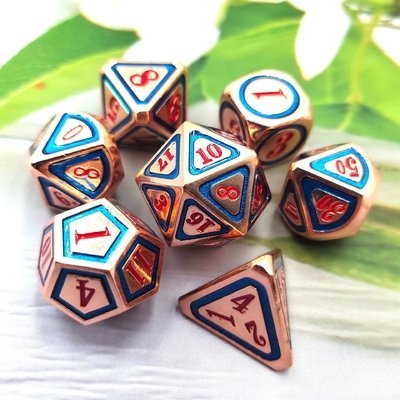 DND RPG Trajes de dados de metal sólido Tecnología de natación eléctrica Tierra errante