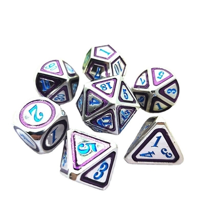 DND RPG Trajes de dados de metal sólido Tecnología de natación eléctrica Tierra errante