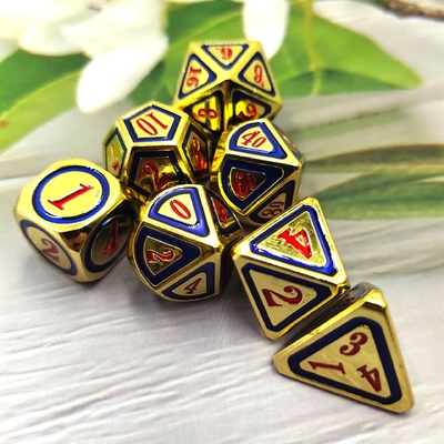DND RPG Trajes de dados de metal sólido Tecnología de natación eléctrica Tierra errante