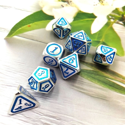DND RPG Trajes de dados de metal sólido Tecnología de natación eléctrica Tierra errante