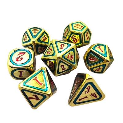 DND RPG Trajes de dados de metal sólido Tecnología de natación eléctrica Tierra errante