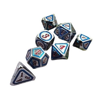 DND RPG Trajes de dados de metal sólido Tecnología de natación eléctrica Tierra errante