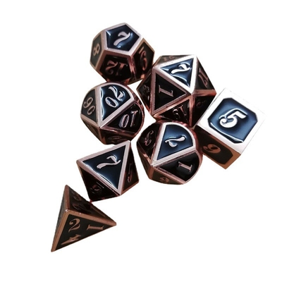 Esmalte artesanía juego de dados de metal sólido Bude Puerta de hombre Cruch DND RPG