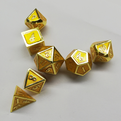 Esmalte artesanía juego de dados de metal sólido Bude Puerta de hombre Cruch DND RPG