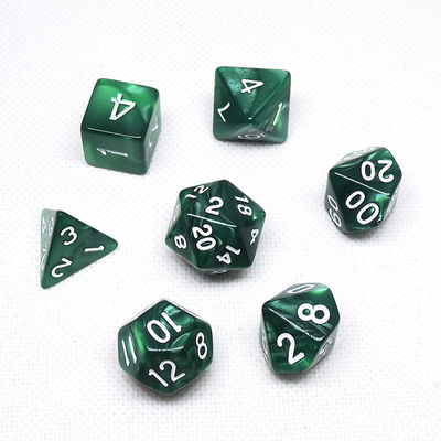 Conjunto de dados de resina de policolor#Rpg#Dnd#Coc Marmol de patrón Preminum y lujo