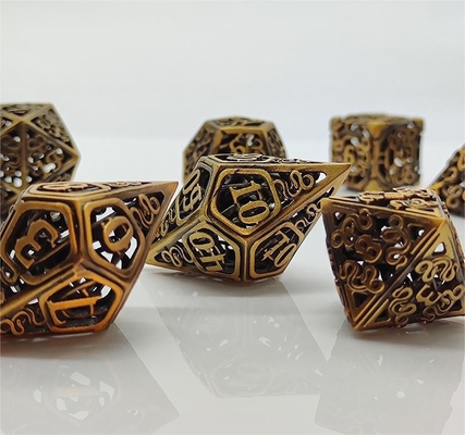 Chongtian Serpiente Hueco juego de dados de metal multifacético juego de mesa #Dnd#Rpg#Coc
