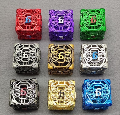 Chongtian Serpiente Hueco juego de dados de metal multifacético juego de mesa #Dnd#Rpg#Coc