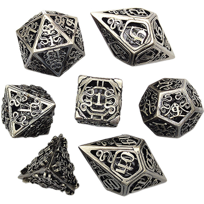 Chongtian Serpiente Hueco juego de dados de metal multifacético juego de mesa #Dnd#Rpg#Coc