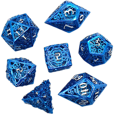 Chongtian Serpiente Hueco juego de dados de metal multifacético juego de mesa #Dnd#Rpg#Coc