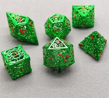 Chongtian Serpiente Hueco juego de dados de metal multifacético juego de mesa #Dnd#Rpg#Coc