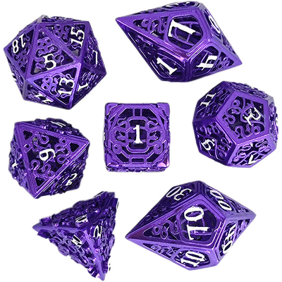 Chongtian Serpiente Hueco juego de dados de metal multifacético juego de mesa #Dnd#Rpg#Coc