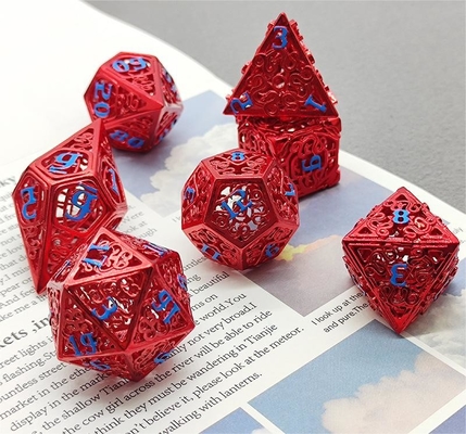 Chongtian Serpiente Hueco juego de dados de metal multifacético juego de mesa #Dnd#Rpg#Coc