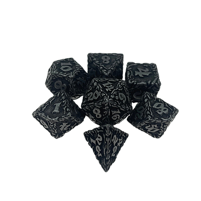 Red Tree Vine Metal Multi -Face Dice Collection Juego de escritorio Dnd&amp;Rpg&amp;Coc