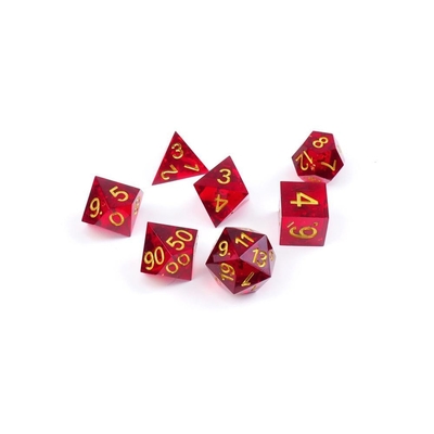 Red granada resina natural juego de dados juego de escritorio dominio mágico preferido aventura dnd dados