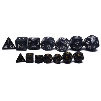 Conjunto de dados de juego de escritorio de mini resina de color caramelo