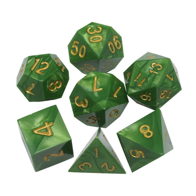 Marmol verde Resina natural juego de dados RPG Multi - Noodle Dnd juego de dados