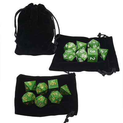 Marmol verde Resina natural juego de dados RPG Multi - Noodle Dnd juego de dados