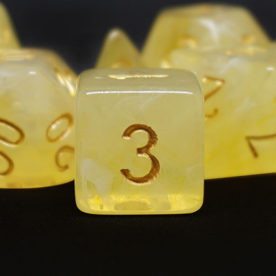 Arrancador de naranja humo de resina de varios lados dados para niños practicar matemáticas aritméticas mentales