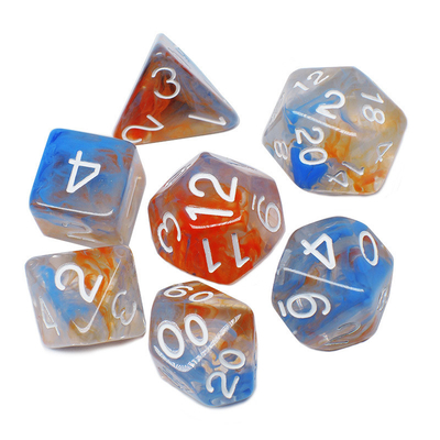 Dos hilos de humo se suman Resina RPG juego de dados de escritorio juego de dados