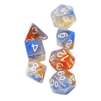 Dos hilos de humo se suman Resina RPG juego de dados de escritorio juego de dados