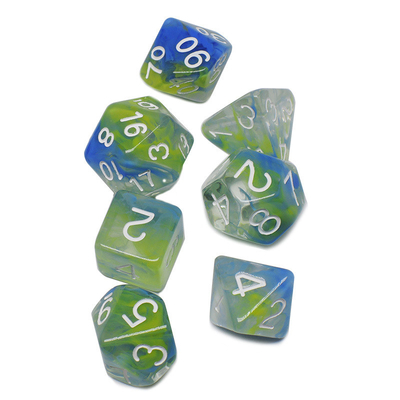 Dos hilos de humo se suman Resina RPG juego de dados de escritorio juego de dados
