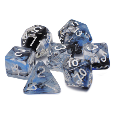 Dos hilos de humo se suman Resina RPG juego de dados de escritorio juego de dados