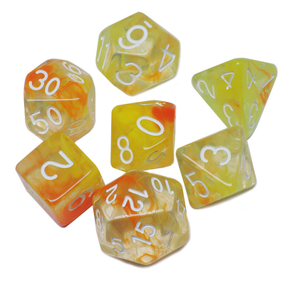 Dos hilos de humo se suman Resina RPG juego de dados de escritorio juego de dados