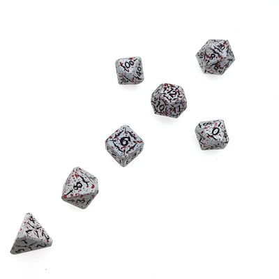 Águila de metal sólido multi-cara juego de rol de dados traje de World of Warcraft
