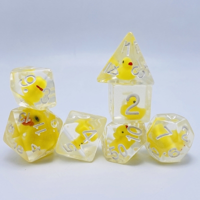 Patito Resina natural multi-noodle juego de mesa juego de dados dnd dados