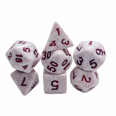 Palabra roja mineral de resina de manchas rojas personaje jugando juego de mesa juego de dados dnd