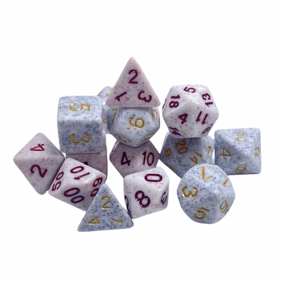 Fuente de oro manchas de oro mineral mineral resina personaje jugando juego de mesa juego de dados dnd