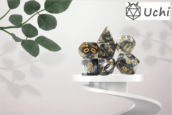 Cristales de humo negro Resina de juego de dados