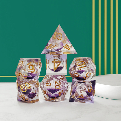 Arena violeta resina multi-noodle juego de cartas juego de cartas dnd