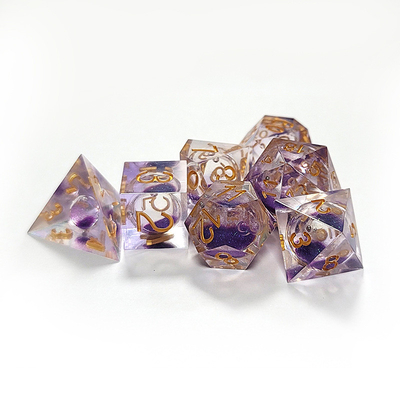 Arena violeta resina multi-noodle juego de cartas juego de cartas dnd