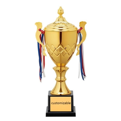Taza de trofeo de metal personalizada 32cm de altura resistente a las lágrimas