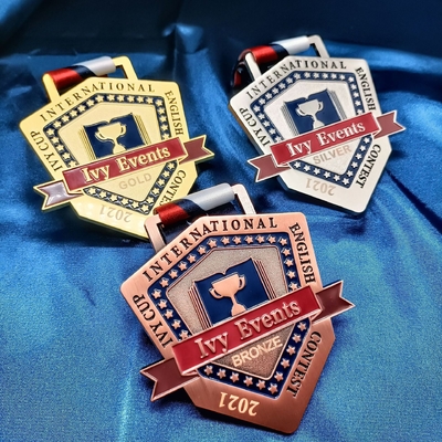Medalla de metal de maratón para ocasiones y eventos