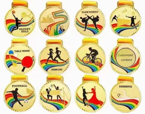 Medallas de metal y resina resistentes al desgaste Logotipo personalizado