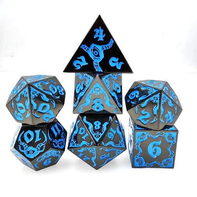 Devil's Eye juego de rol de metal multifacético juego de dados TRPG COC DND