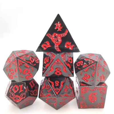 Devil's Eye juego de rol de metal multifacético juego de dados TRPG COC DND