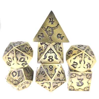 Devil's Eye juego de rol de metal multifacético juego de dados TRPG COC DND