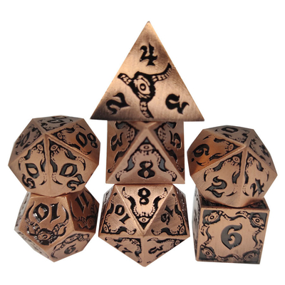 Devil's Eye juego de rol de metal multifacético juego de dados TRPG COC DND