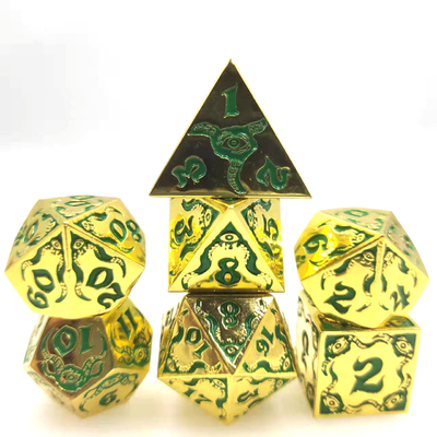 Devil's Eye juego de rol de metal multifacético juego de dados TRPG COC DND