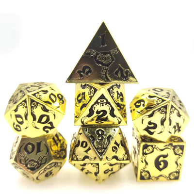 Devil's Eye juego de rol de metal multifacético juego de dados TRPG COC DND